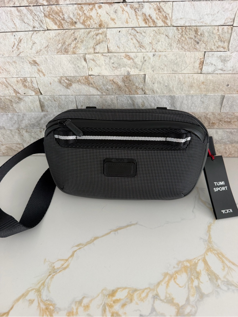 Tumi Sport Black and Gray Belt Bag